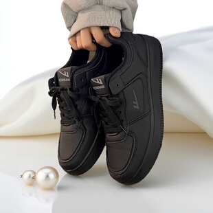 回力黑武士情侣板鞋男女同款春秋新款运动鞋子女厚底百搭休闲鞋子