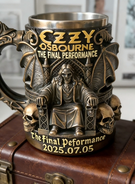 3D Ozzy Osbourne Commemorative Mug纪念杯马克杯树脂不锈钢水杯