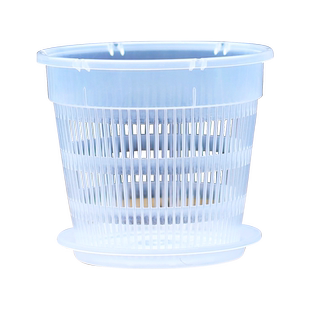 控根花盆 蝴蝶兰专用透明透气塑料网镂空文心兰石斛种植底盘花盆