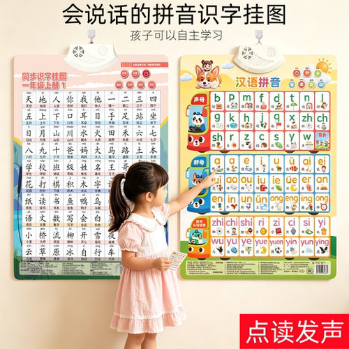 儿童汉语拼音早教点读挂图