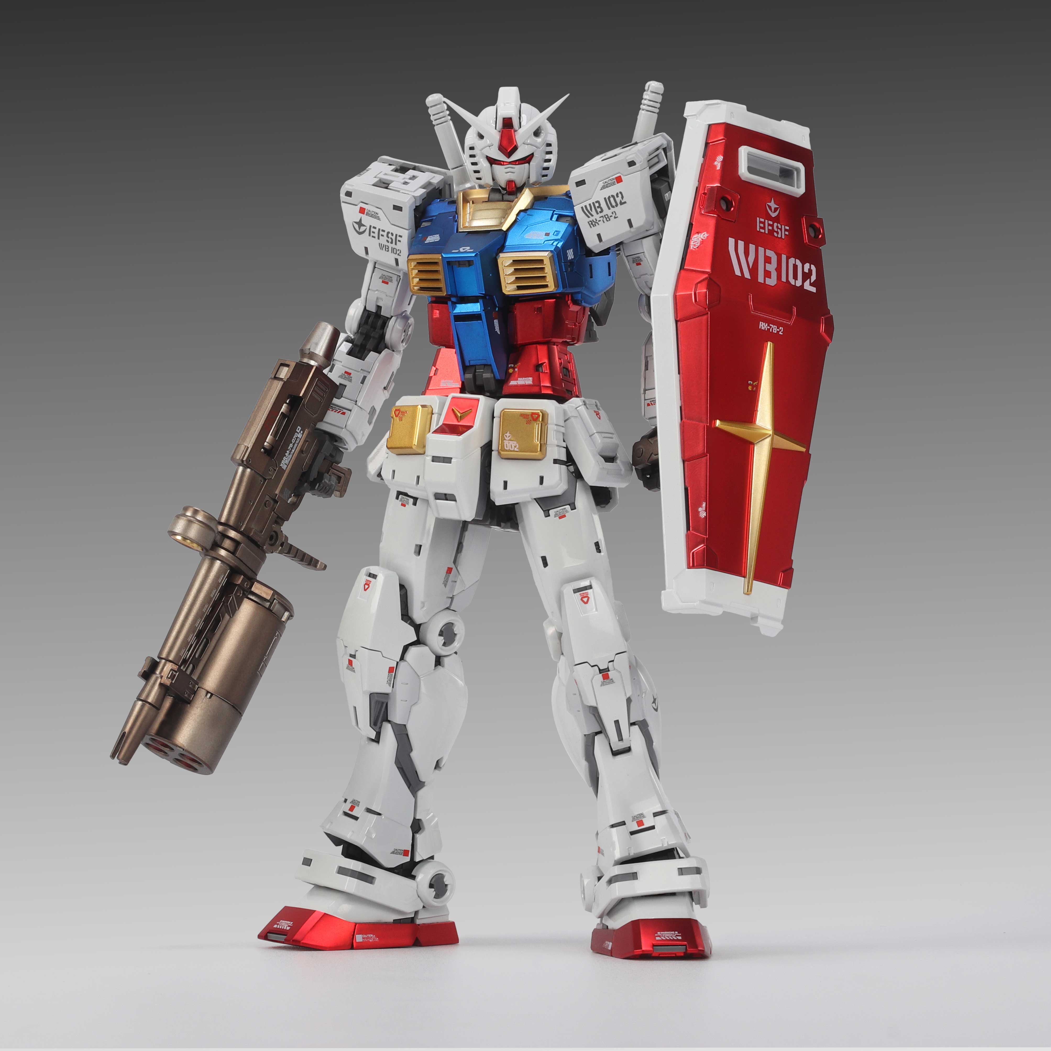 异星电镀 胖虎 阿祖 1/100 RGU RG2.0 国产放大可动拼装模型