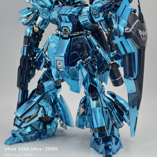 异星电镀 MG沙扎比 沙扎比电镀版 幻彩蓝电镀 电镀高达定制