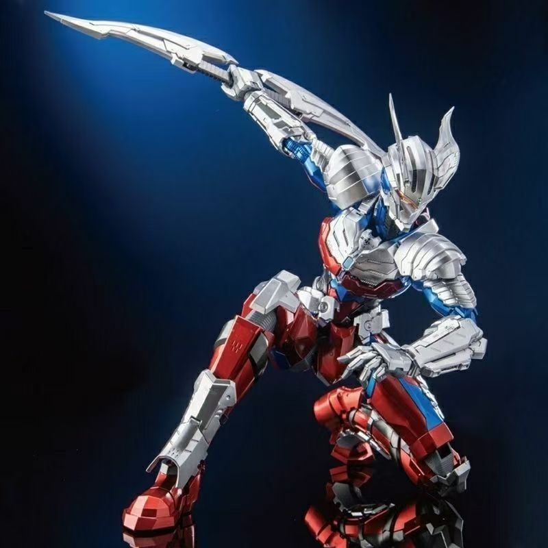 异星电镀 御模道 机动奥特曼 赛罗装甲 可动机甲 拼装模型