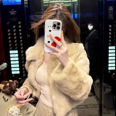 【所有姐姐的衣橱直播间】爱米修 短款兔毛外套