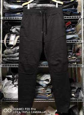 GS超级星星秋冬款修身款9620男士厚绒卫裤