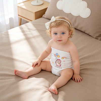 0-1岁肚围双层无缝防着凉