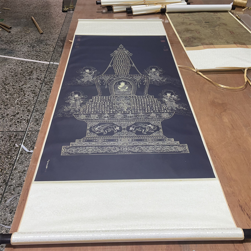 胡高望书佛说大吉祥经塔高清