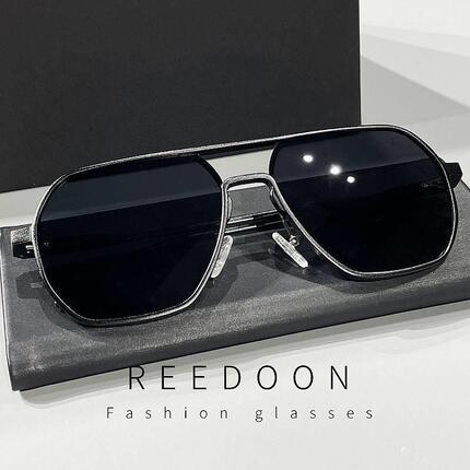 Fishing Sunglasses for Men 2024 New Trendy Sunglasses Polygonal Square Mirror