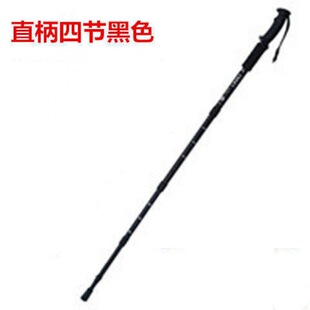 登山杖碳纤维户外伸缩手杖爬山装备拐杖直柄T柄轻铝合金健走减震