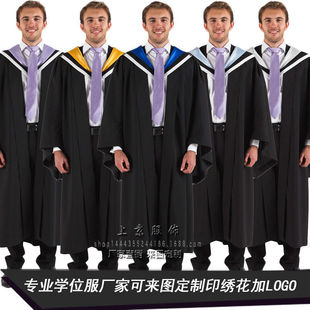 澳洲英国墨尔本大学毕业礼服学士服硕士服袍科学工程来图定制
