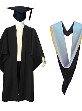 英国修咸頓大學学士服 林肯大學毕业服学位服硕士服学生礼服定制