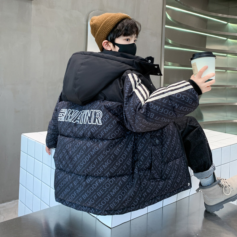 男童冬季羽绒棉服2026新款加厚秋冬款棉袄棉衣冬装中大儿童外套潮