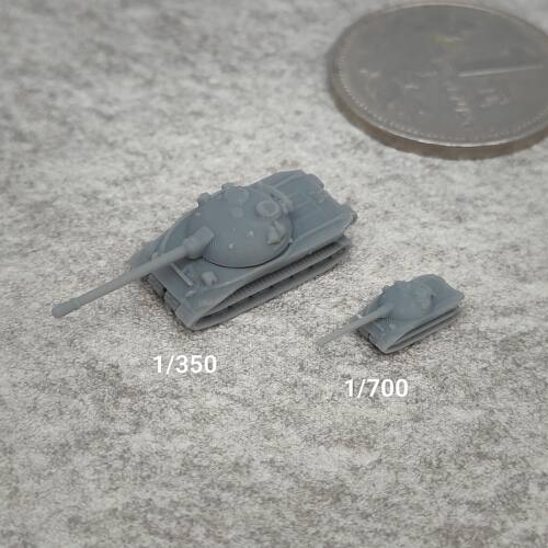 279E工程坦克  树脂白模 1/350/700坦克战车微缩模型 TK027