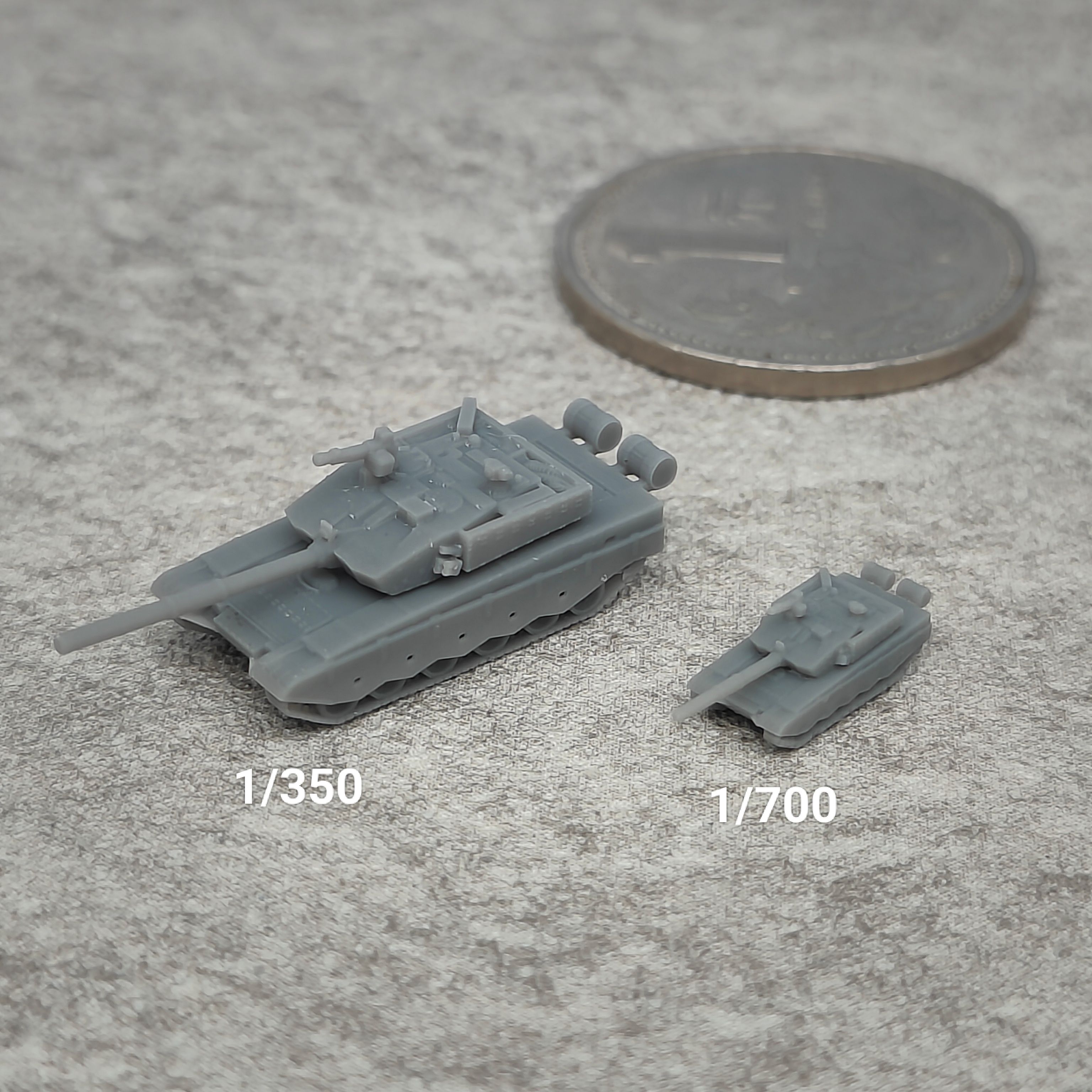 ZTZ-99A坦克 树脂白模 1/350/700坦克战车微缩模型 TK225
