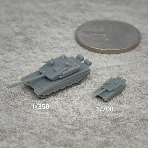 ZTZ-99A坦克 树脂白模 1/350/700坦克战车微缩模型 TK225
