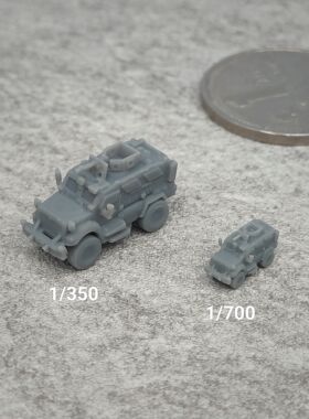 MaxxPro防雷装甲车 树脂白模 1/350/700坦克战车微缩模型 TK287