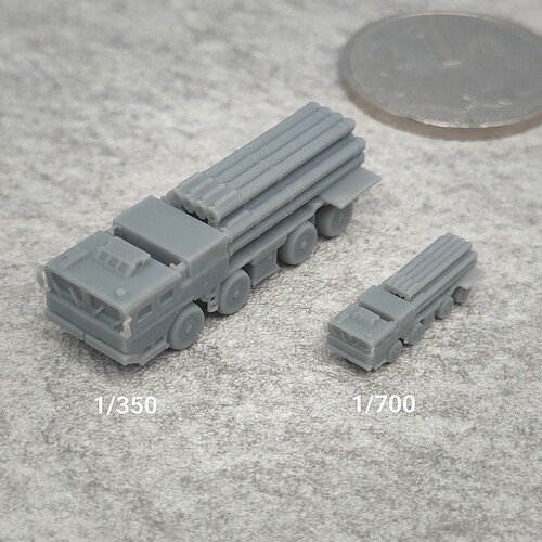 PHL-03式远火 树脂白模 1/350/700坦克战车微缩模型 TK214