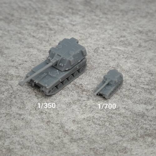 AHS KRAB自行榴弹炮 树脂白模 1/350/700坦克战车微缩模型 TK072