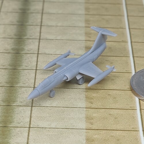 F104星式战机 树脂白模 1/350/700飞机战机微缩模型 AC037