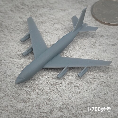 KC-135A加油机 树脂白模 1/350/700飞机战机微缩模型 AC039