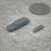 坦克战车微缩模型 DUKW353鸭子两栖车 TK402 350 700 树脂白模