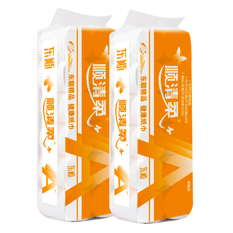 顺清柔卫生纸长条3000g*2提