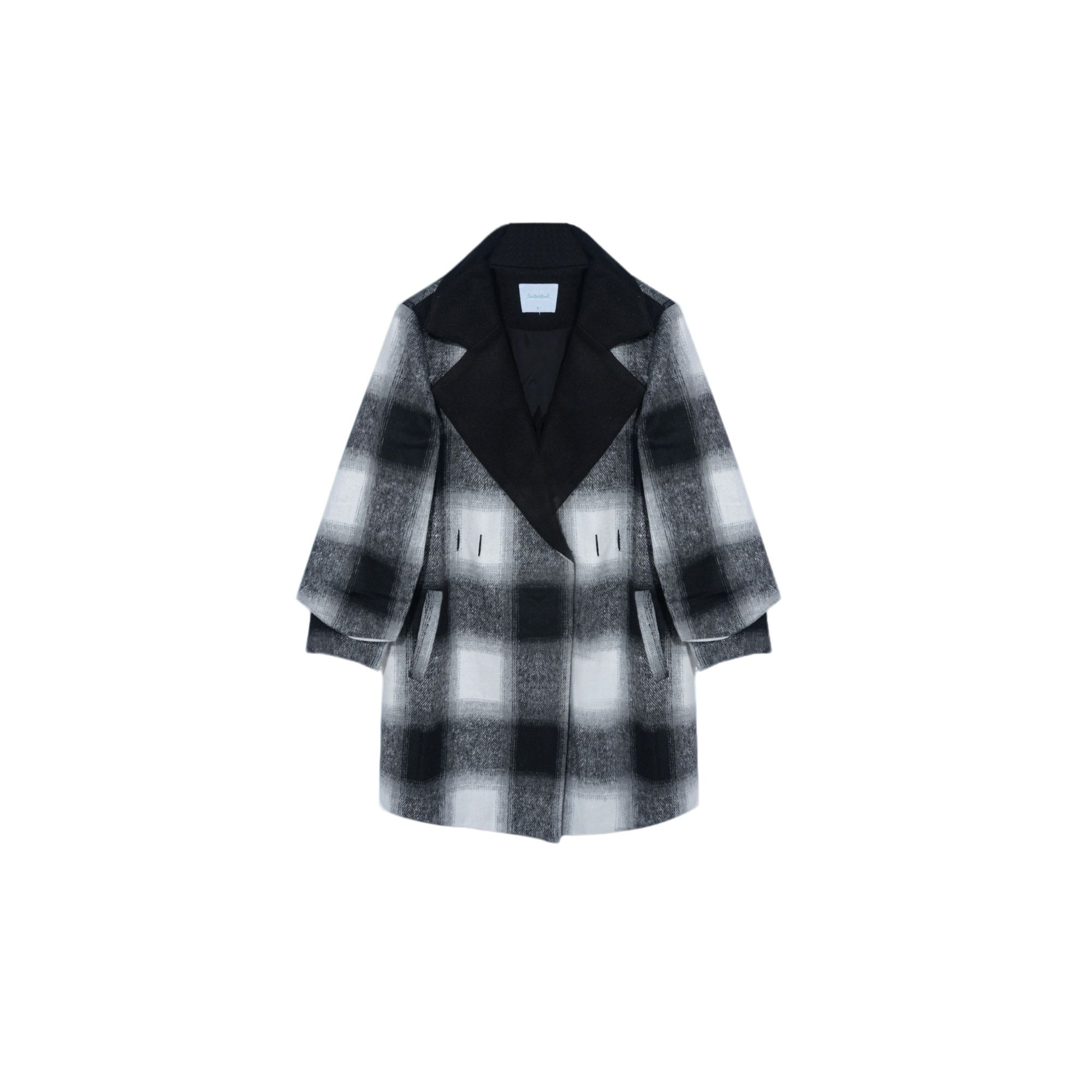 N1F58000 甜美休闲百搭格子大衣