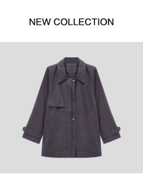 F5536003新潮百搭时尚风衣-6003