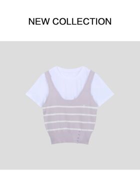 【夏装预制】 夏季新款时尚百搭上衣两件套 C1528038Y-8038