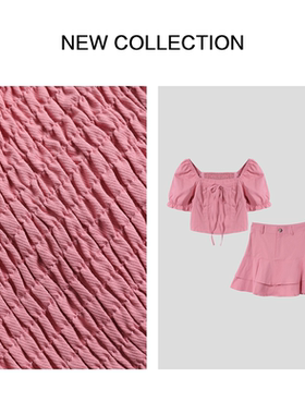 D1F38021A 秋季女装精致套装 - 喇叭袖上衣+鱼尾短裙