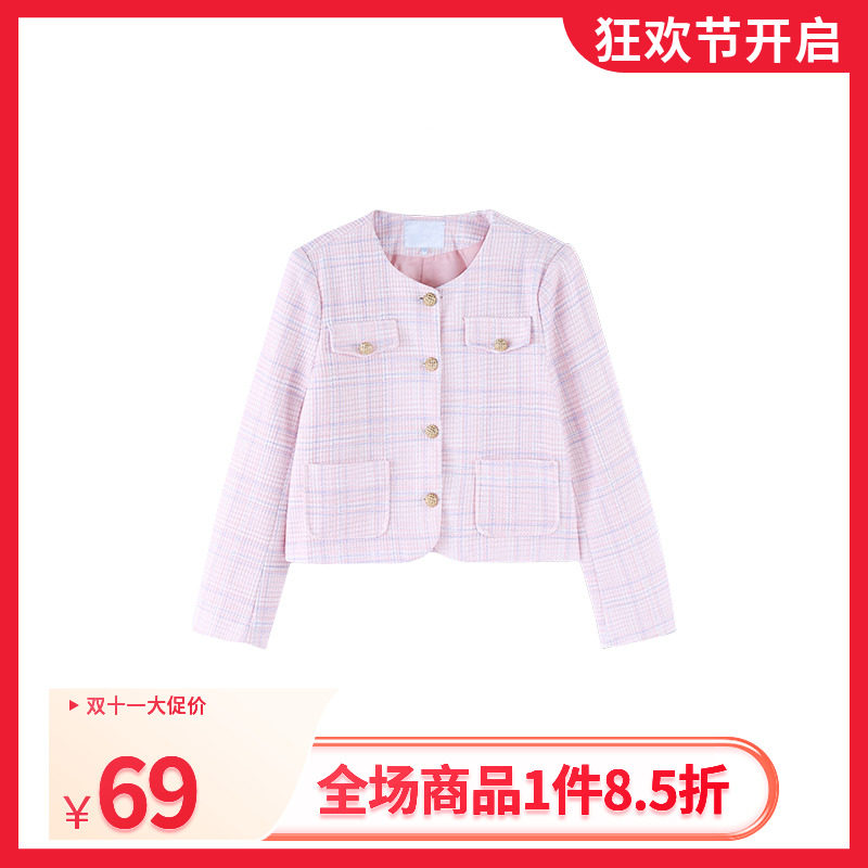 时尚百搭秋季爆款chic早春女士长袖短外套春秋W1316159B怎么看?