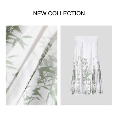 E5F26052百搭时尚休闲半裙-6052夏季裙子中国风白色