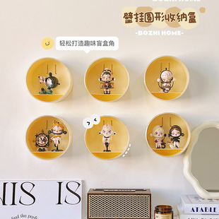 壁挂盲盒展示架收纳亚克力透明防尘手办展示柜泡泡玛特展示盒家用