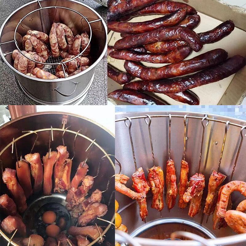 家用窑烤鸭腊肉子炉吊便携的木炭烧烤炉熏桶烤串烤肉户外炉鸡神器