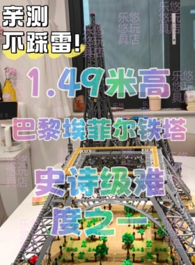 法国埃菲尔铁塔巴黎建筑模型拼装积木大型成年人高难度10001粒