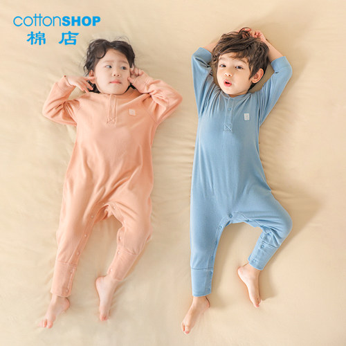 儿童连体睡衣棉店德绒自发热