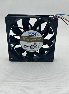 全新AVC 12cm 12025 DBTA1225B8S 48V 0.5A 轴流风机 DC直流风扇