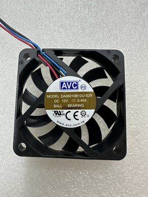 AVC 6010 6cm双滚珠 大风量CPU风扇 DA0610B12U-S29 12V 0.4A