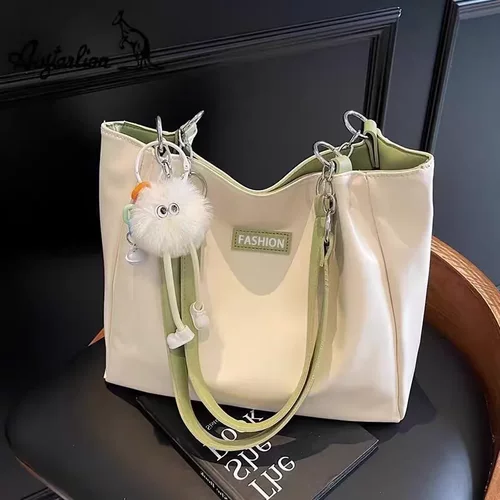 托特大容量单肩大学生上班族通勤休闲小众时尚外出游玩包瑜伽包