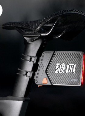 MTETEM自行车尾灯文字牌公路山地车夜骑安全警示灯骑行装备号码牌