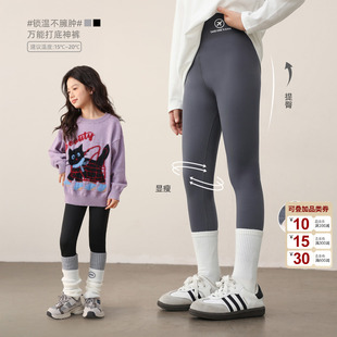 NORNOR陳大豬童裝 秋冬加絨女孩高彈親膚褲 子兒童鯊魚褲 女童打底褲