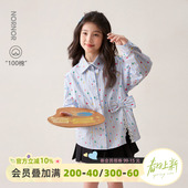 超好看洋气衬衣儿童外套上衣女 春季 NORNOR陈大猪女童纯棉衬衫 薄款