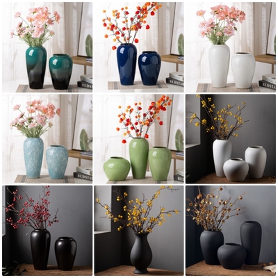 陶瓷水培花瓶插花家居摆件景德镇