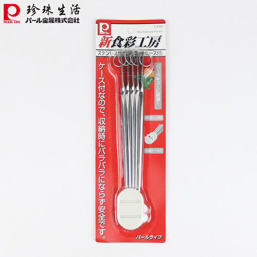 不锈钢烤针c-6342烧烤签加长铁签子扁烤针牛羊肉串烧烤烤鱼签配件