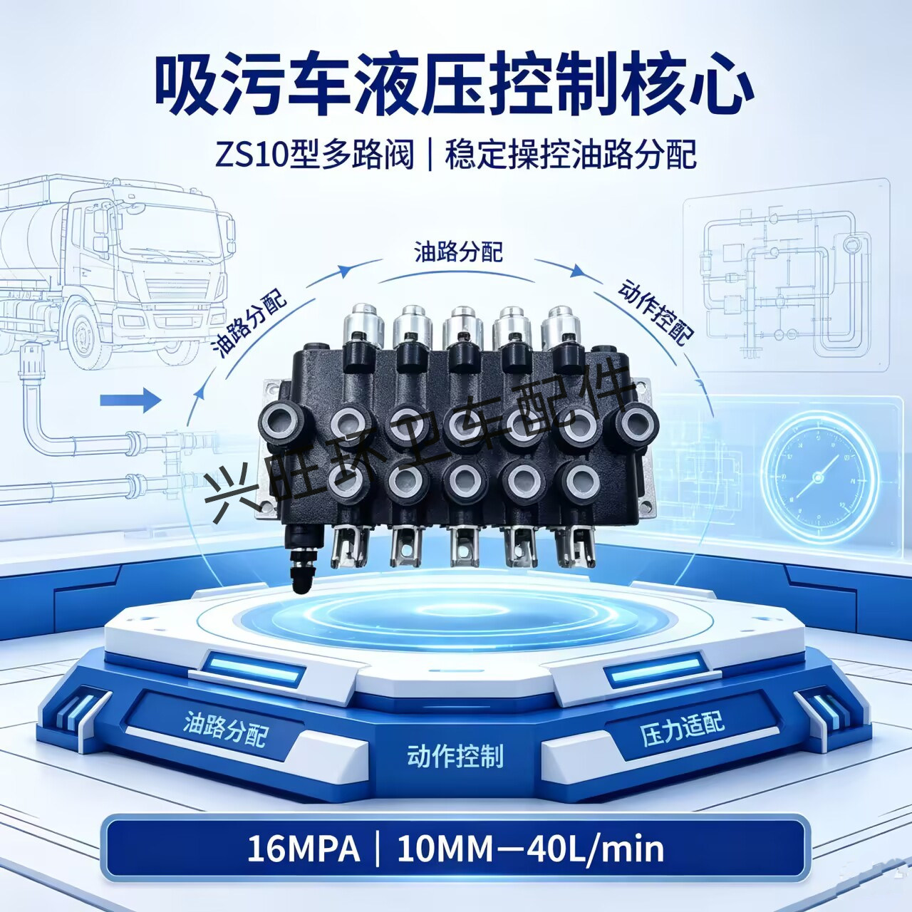 程力清洗吸污车多路阀