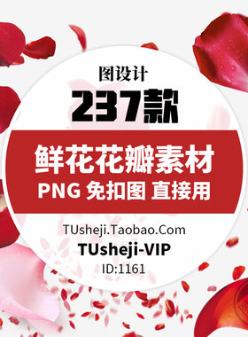 真实飘落飘洒散落粉红色玫瑰花瓣高清PS设计素材PNG免扣图片