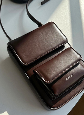 wendy洪知秀同款stand oil复古Chubby cross bag相机包斜挎包