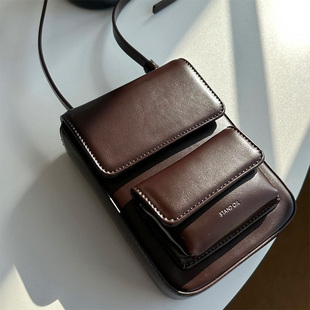 wendy洪知秀同款stand oil复古Chubby cross bag相机包斜挎包