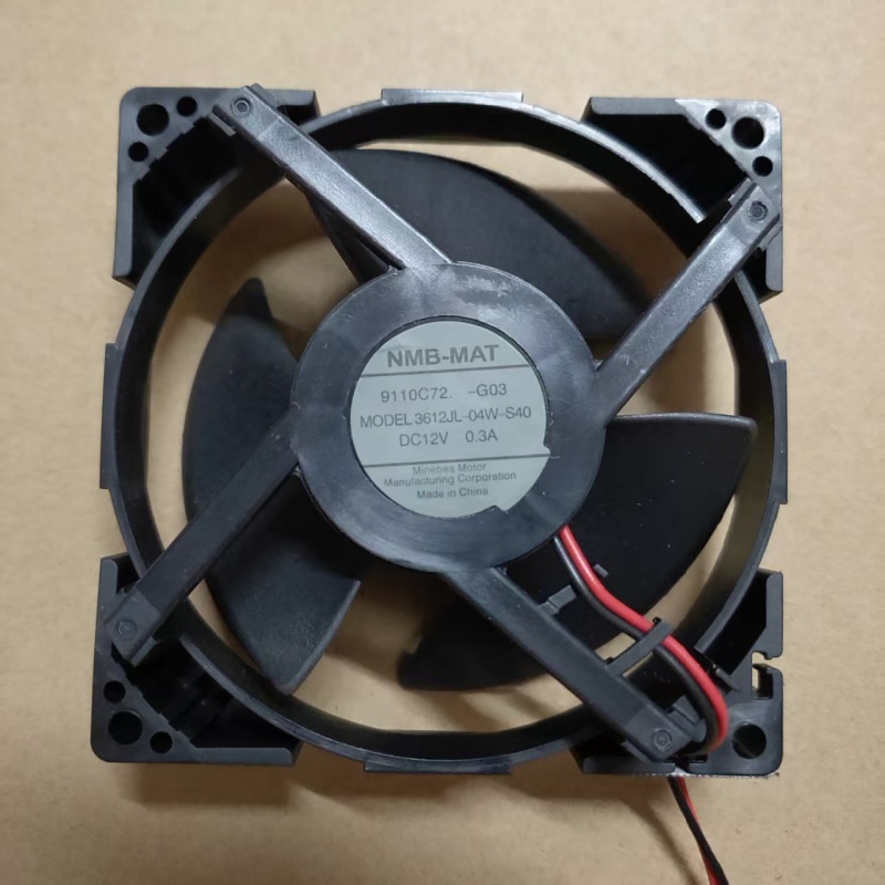 适用松下冰箱风扇NMB-MAT MODEL 3612JL-04W-S49 12V 0.3A 9.2cm