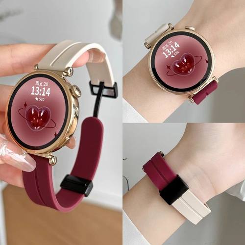 【新款双色】适用小米watchS3手表S2磁吸硅胶表带color/GTS4华米